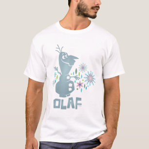 T-shirt  Olaf  Aujourd'hui sera parfait - Fleurs