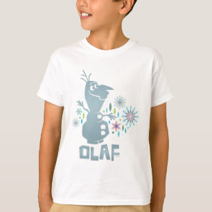 T-shirt  Olaf  Aujourd'hui sera parfait - Fleurs