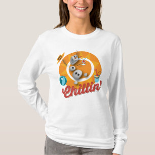 T-shirt  Olaf  Chillin' dans le cercle orange