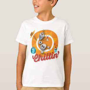 T-shirt  Olaf  Chillin' dans le cercle orange