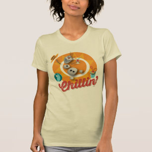 T-shirt Olaf Chillin' dans le cercle orange