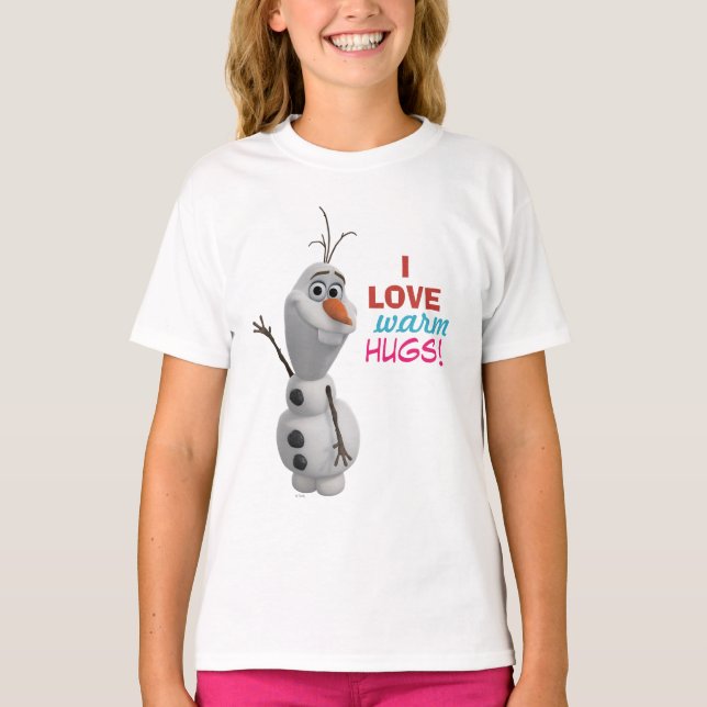 T-shirt Olaf | I Love Warm Hugs (Devant)