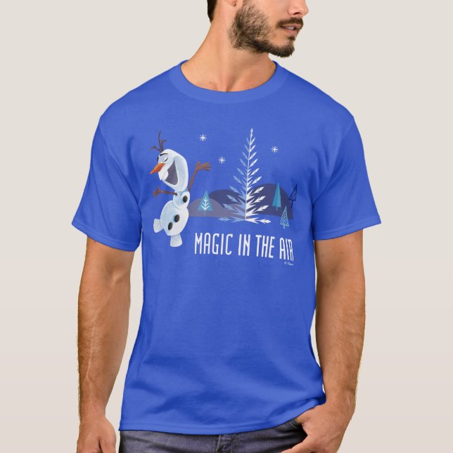 T-shirt  Olaf| La magie dans l'air (Devant)