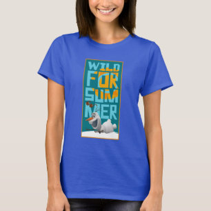 T-shirt Olaf   Sauvage pour l'été avec cercle orange