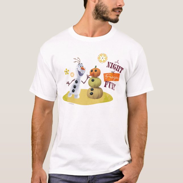T-shirt  Olaf| Une nuit de plaisir gelée (Devant)