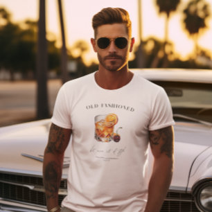 T-shirt "Old Fashioned" Cocktail Anniversaire