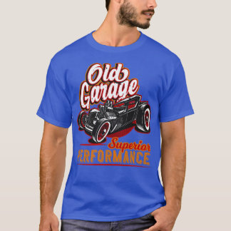T-shirt Old Garage Hot Rod Californie