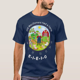 T-shirt Old MacDonald avait une ferme Anglais Nursery Rhym