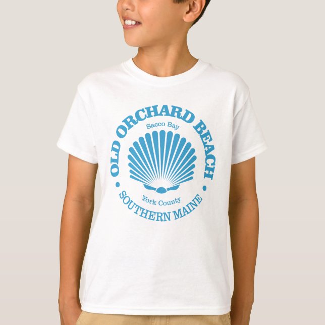 T-shirt Old Orchard Beach (coquillage) (Devant)
