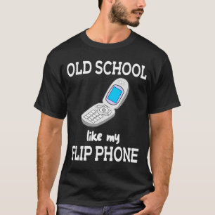 T-shirt Old School Comme Mon Flip Phone Vintage Cell Techn