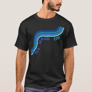 T-shirt "Old School Cool", design masculin
