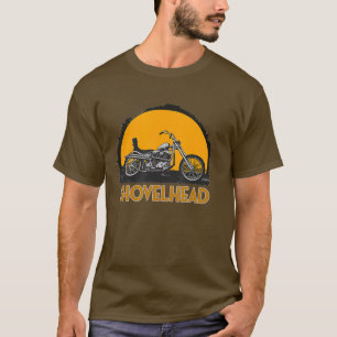 T-shirt Old School HD Shovelhead Chopper Bobber Biker