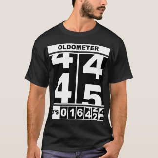 T-shirt Oldometer 45e anniversaire drôle étape odomètre S