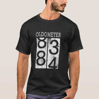 T-shirt Oldometer Funny 84e anniversaire Distressed Papa