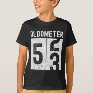T-shirt Oldomètre 53e anniversaire drôle rétro 53 ans