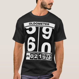 T-shirt Oldomètre 60e anniversaire drôle étape Odomètre S