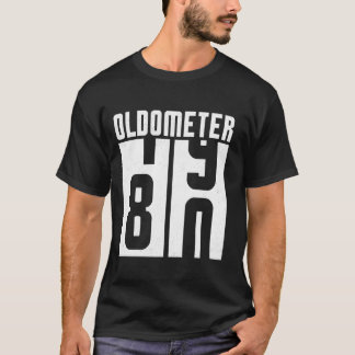 T-shirt Oldomètre Odomètre drôle 80e anniversaire 80 ans O
