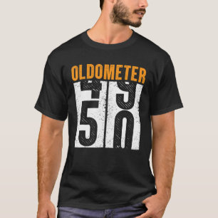 T-shirt Oldomètre vintage 49-50 Drôle 50E Anniversaire Gra