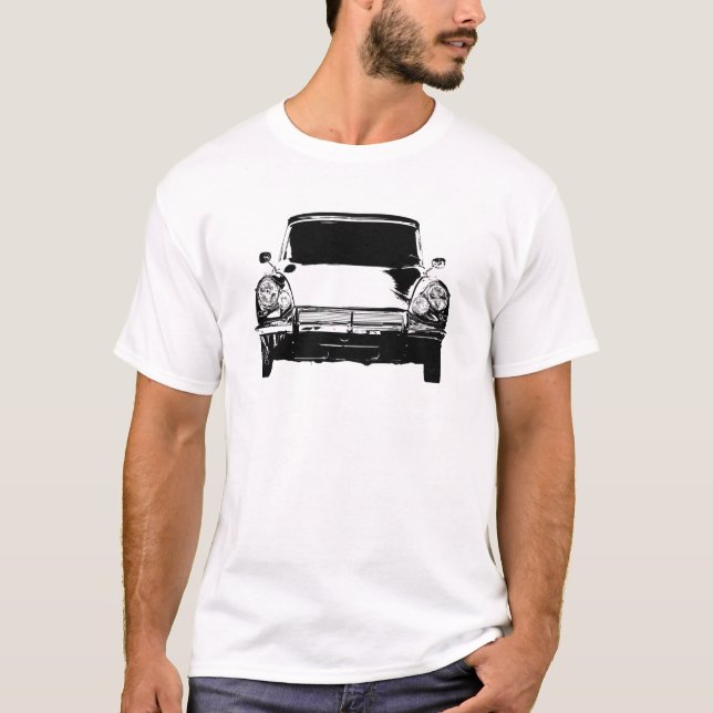 T-shirt Oldtimer Citroen DS 19 Retro Photographie (Devant)