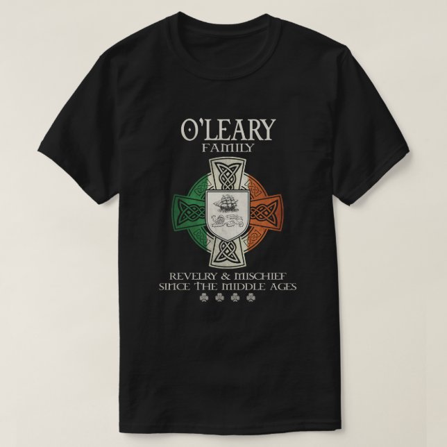 T-shirt O'Leary Family Irlande O'Leary nom de famille (Design devant)