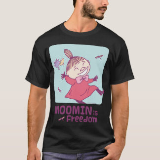 T-shirt Olive Skiing Moominpappa coincé dans la neige jeu 