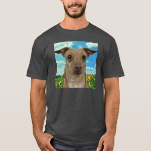 T-shirt Olive with Daisies
