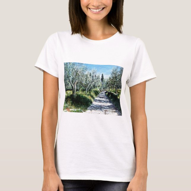 T-SHIRT OLIVIERS EN TOSCANE (Devant)