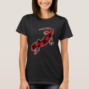 T-shirt Olm Red Buffalo Plaid Salamander Correspondant Pj 