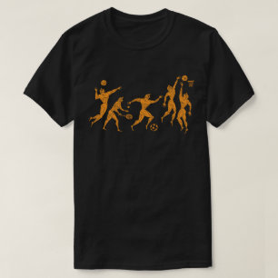 T-shirt Olympiens modernes anciens Sports Sombre