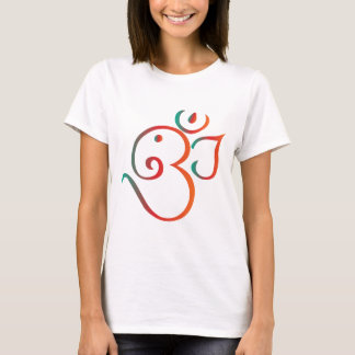 T-shirt OM-ganpati-vert-orange