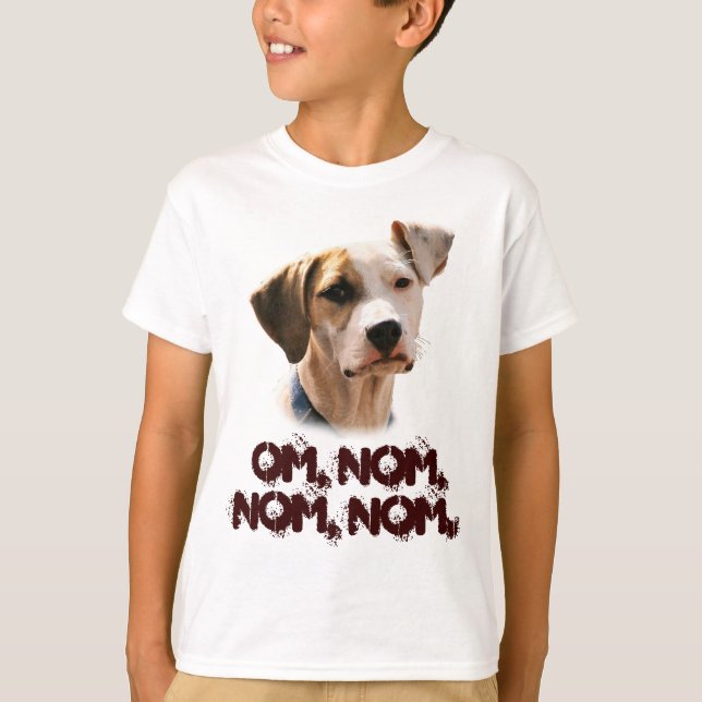 T-shirt Om, nom, nom, nom (Devant)