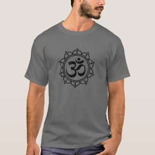T-shirt Om Yoga Ohm Méditation Hindou Zen Mandala Flower S