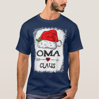 T-shirt Oma Claus Christmas Light Pajama Family Matching X