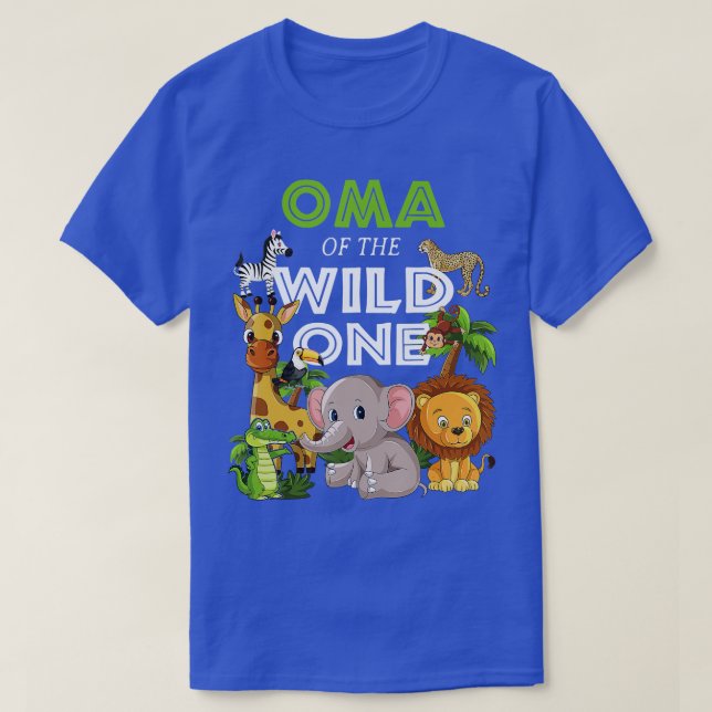 T-shirt Oma of the Wild One Zoo Anniversaire Safari Jungle (Design devant)