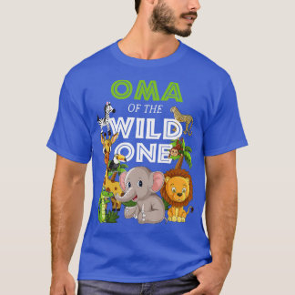 T-shirt Oma of the Wild One Zoo Anniversaire Safari Jungle