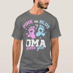 T-shirt Oma Rose Ou Bleu Vous Aime Bébé Genre Reveil Part