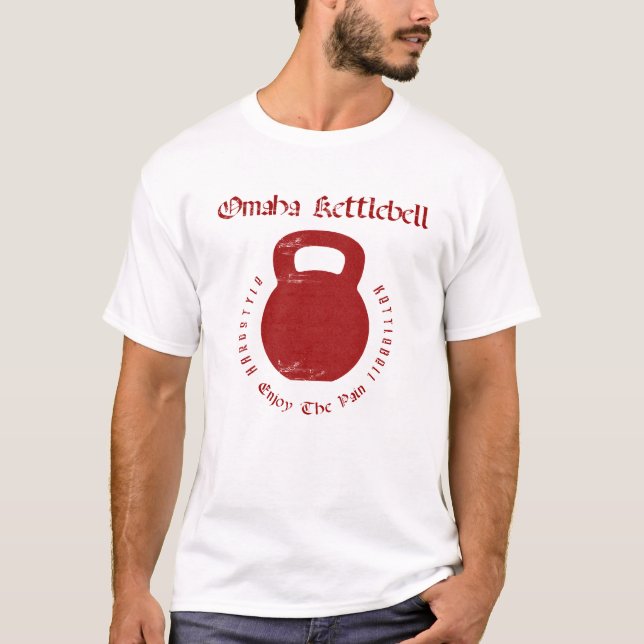 T-shirt Omaha Kettlebell sur le blanc (Devant)