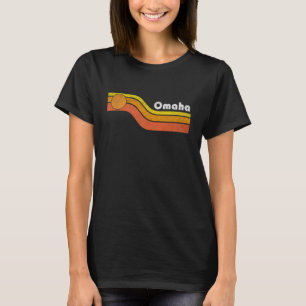T-shirt Omaha - Vintage Hommes Femmes 70s 80s Graphique Co