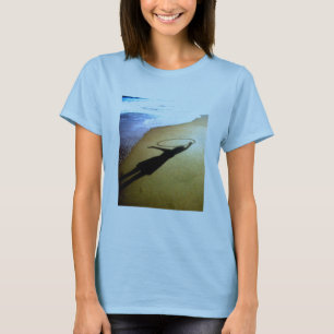 T-shirt Ombre de plage de cercle