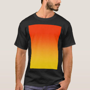 T-SHIRT OMBRE GRADIENT ORANGE ROUGE ET JAUNE UN DE 100 CH