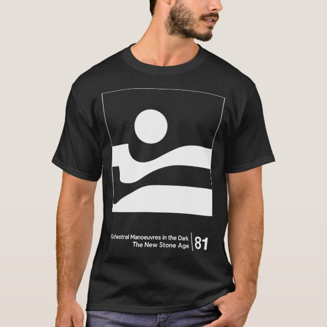 T-shirt OMD Minimal Style Artwork friend gift (Devant)