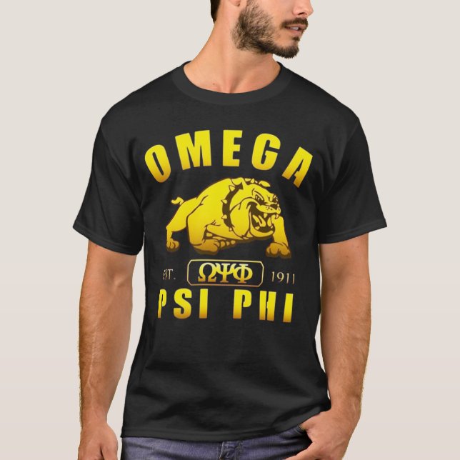 T-shirt Omega Psi Phi Omegawood 1911 (Devant)