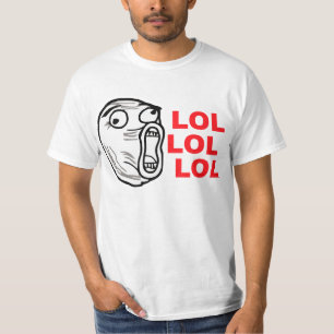 T-shirt omfg d'omg de rofl d'humour de meme de visage de