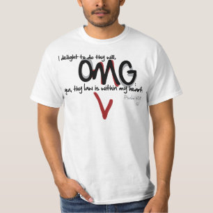 T-shirt OMG - 40:8 de psaume
