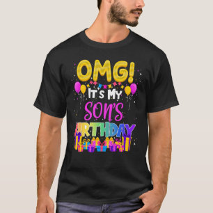 T-shirt Omg C'Est Mon Fils Anniversaire
