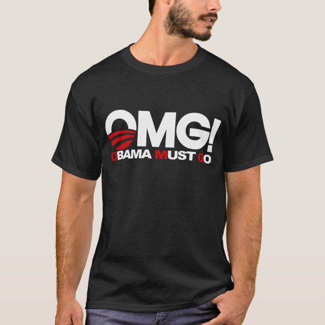 T-shirt OMG ! Obama doit aller (Devant)