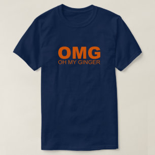 T-SHIRT OMG OH MON HUMOUR PRINCIPAL ROUGE T DE GINGEMBRE