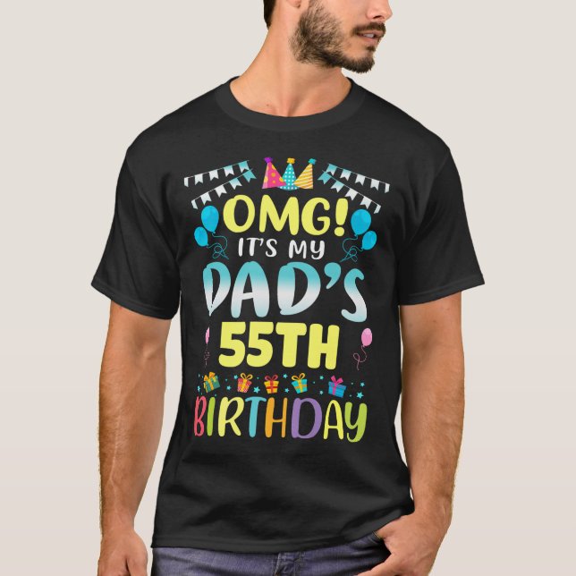 T-shirt Omg Son My Dads 55e Anniversaire Doux 55 Ans P (Devant)