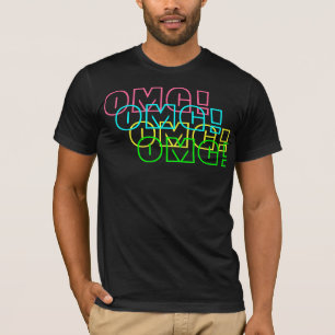 T-shirt OMG ! T noir