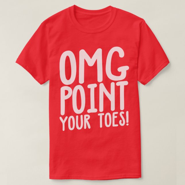 T-shirt OMG Taper les orteils en claquettes (Design devant)